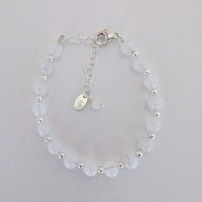 Snefrid armb�nd med Jade i s�lv