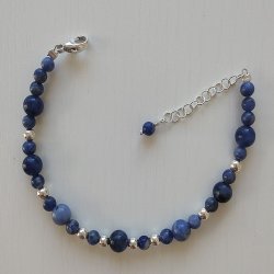 Thyra Armb�nd med Soldalit i s�lv