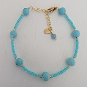 Thyra Armb�nd med Turkis 