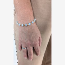 Magny armb�nd med blomster i guld