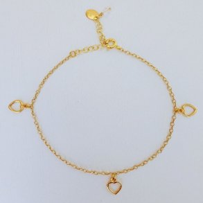 Ankelk�de med guld hjerter