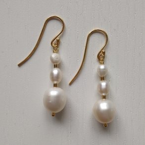 Love Pearls �reringe i guld