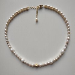 Love Pearls Halsk�de med ferskvandsperler