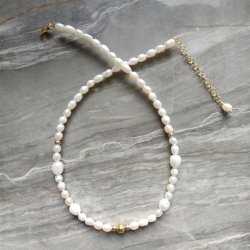 Love Pearls Halsk�de med ferskvandsperler