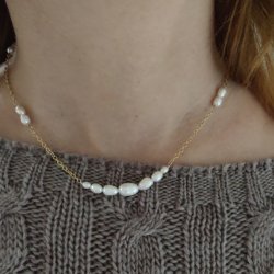 Love Pearls enkel halsk�de