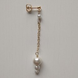 Love Pearls single �rering med Shell perler