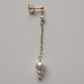 Love Pearls single �rering med Shell perler