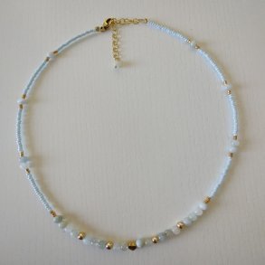 Halsk�de med Akvamarin Freja