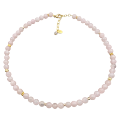 Aki - Halsk�de med Rosakvarts