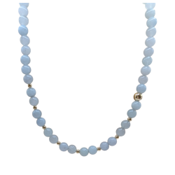 Aki - Halsk�de med Akvamarin 