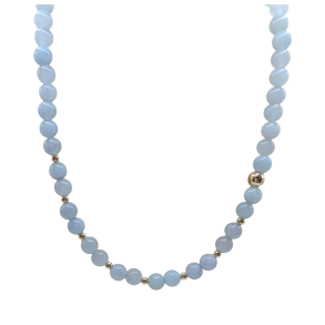 Aki - Halsk�de med Akvamarin 