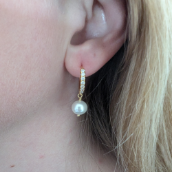  �reringe med Krystal og shell perler