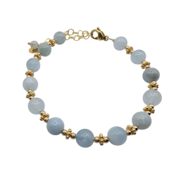 Magny armb�nd med blomster i guld