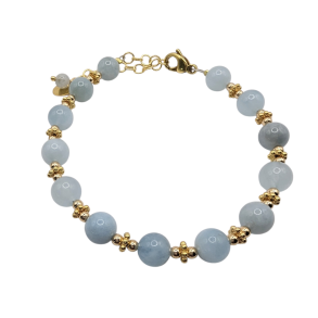 Magny armb�nd med blomster i guld