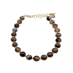 Armb�nd Kelda med brun Agat