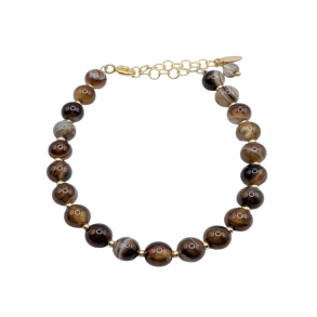 Armb�nd Kelda med brun Agat