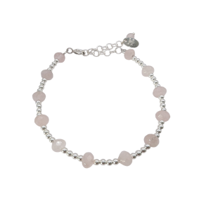 Ebba armb�nd med Rosakvarts