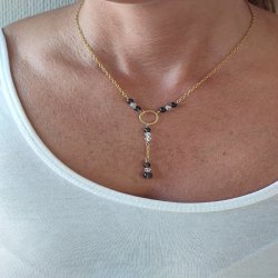 Halsk�der med guldring