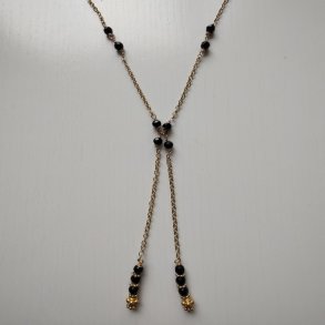 Lang halsk�de i guld