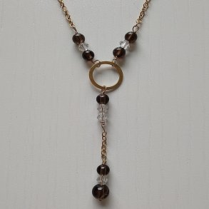 Halsk�der med guldring