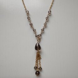 Halsk�der med R�gkvarts 