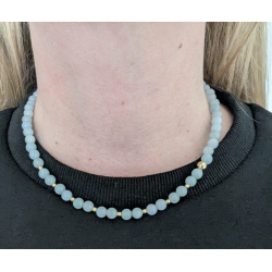 Aki - Halsk�de med Akvamarin 