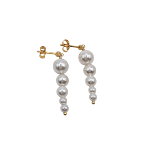 �reringe Love Pearls med shell perler