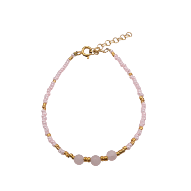Lifa armb�nd med Rosakvarts
